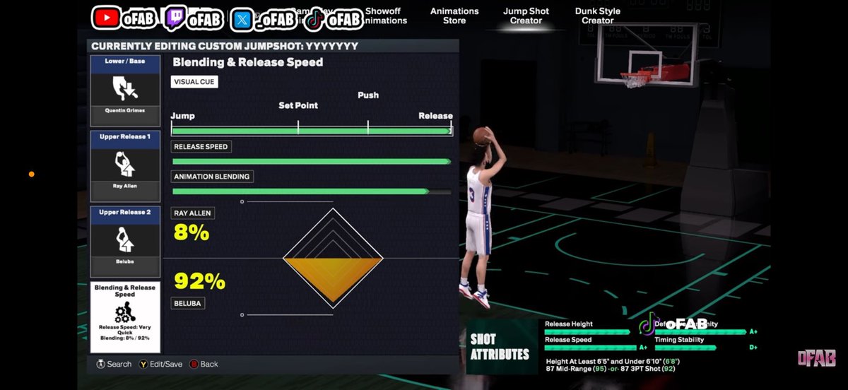 _oFAB's tweet image. Feels good to be voted as a top 3 guard and best shooter on nba 2k26. 

Never changed my Jumpshot. Please use the best Jumpshot on nba 2k26
