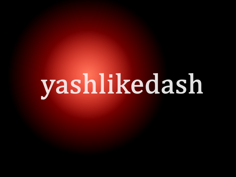 yashlikedash's tweet image. what my brain beamed into me was what my brain told me what was a png, that was about square to rectangular side, with a red ball gradient on the background with the exact spelling i use for my @ 
this is the closest thing i have to recreating it, and my brain also KNEW it was-