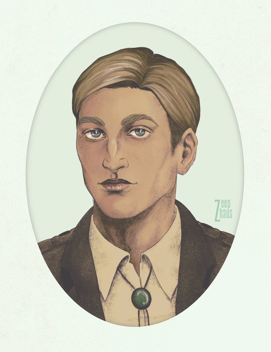 zeephaus's tweet image. Playing around with colors w Erwin as my victim 📖 #aot #erwinsmith #AttackOnTitan