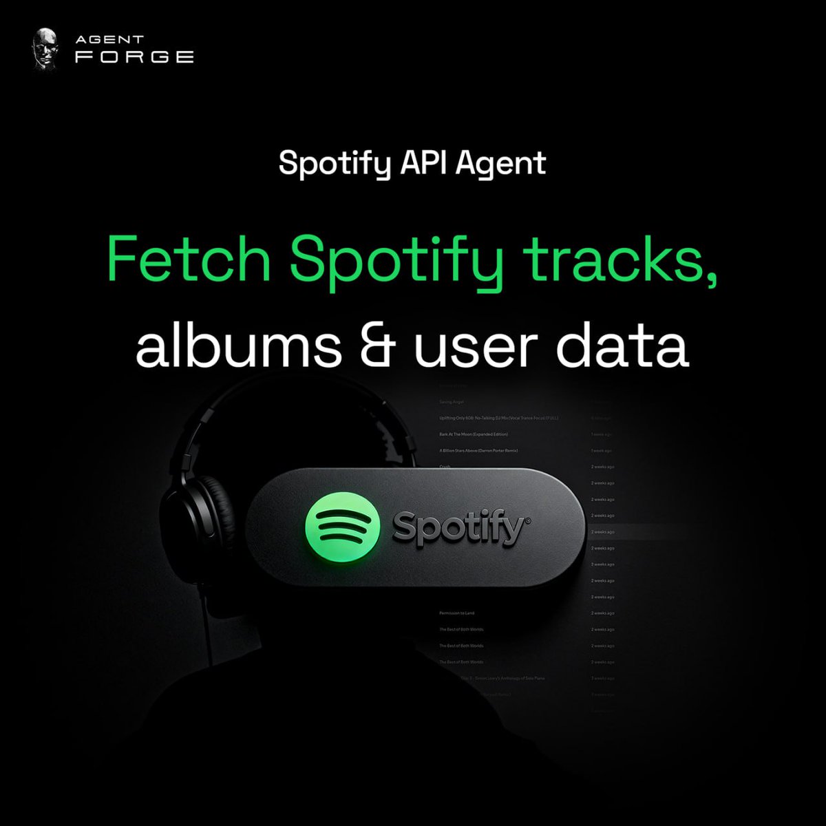 oopsjiah's tweet image. Unlock the power of music data with intelligence.

The Spotify API Agent by @AITECHio brings a streamlined way to access track details, albums, artist profiles, playlists, and other publicly available metadata — all through simple, structured queries. $AITECH

For developers…