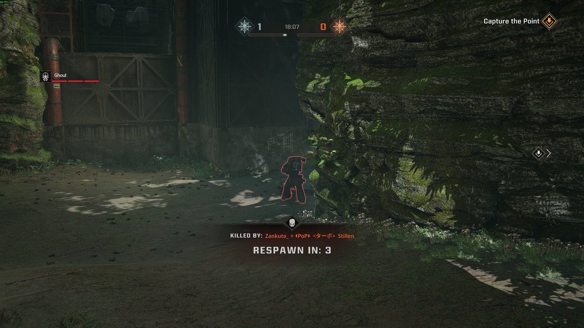 I was playing Space Marine 2 last night and encountered a player with a red outline. As a Halo fan I found this very scary.