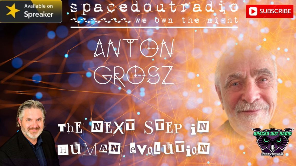 SpacedOutRadio's tweet image. Tonight: Human Evolution with Dr. Anton Grosz
Live at 9pm PST — consciousness, NDEs, and human awareness.
#HumanEvolution #AntonGrosz #spacedoutradio #spacedoutradioshow