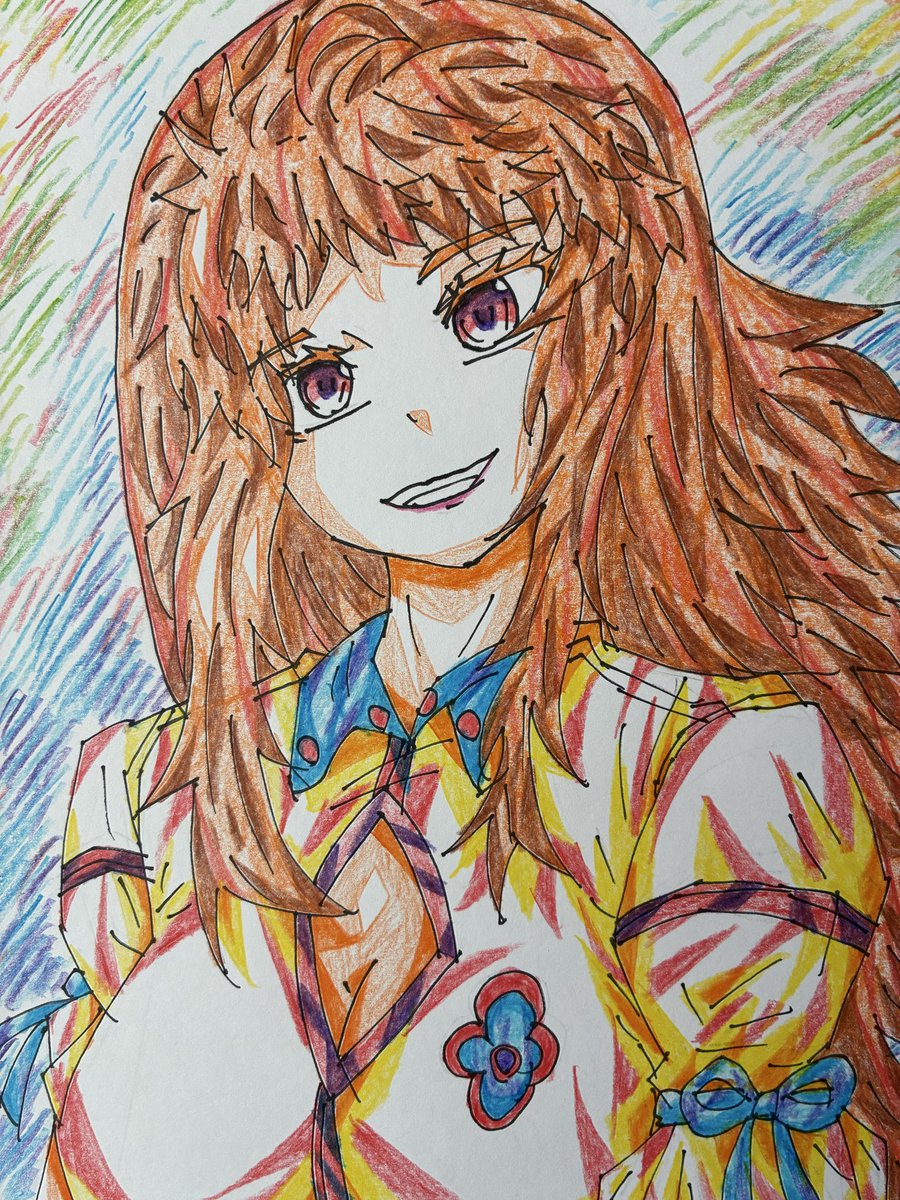 オリジナルイラスト #イラスト #女の子 #色鉛筆