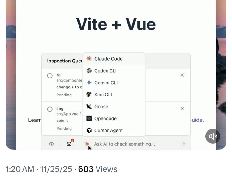 yaoandyan's tweet image. 冷知识：今天是 MCP 一岁🎂，借此分享最近做的一个基于 MCP 和 ACP 的网页视觉调试工具，选择网页元素提交反馈、实时预览 AI 的修改结果

github.com/mcpc-tech/dev-…
