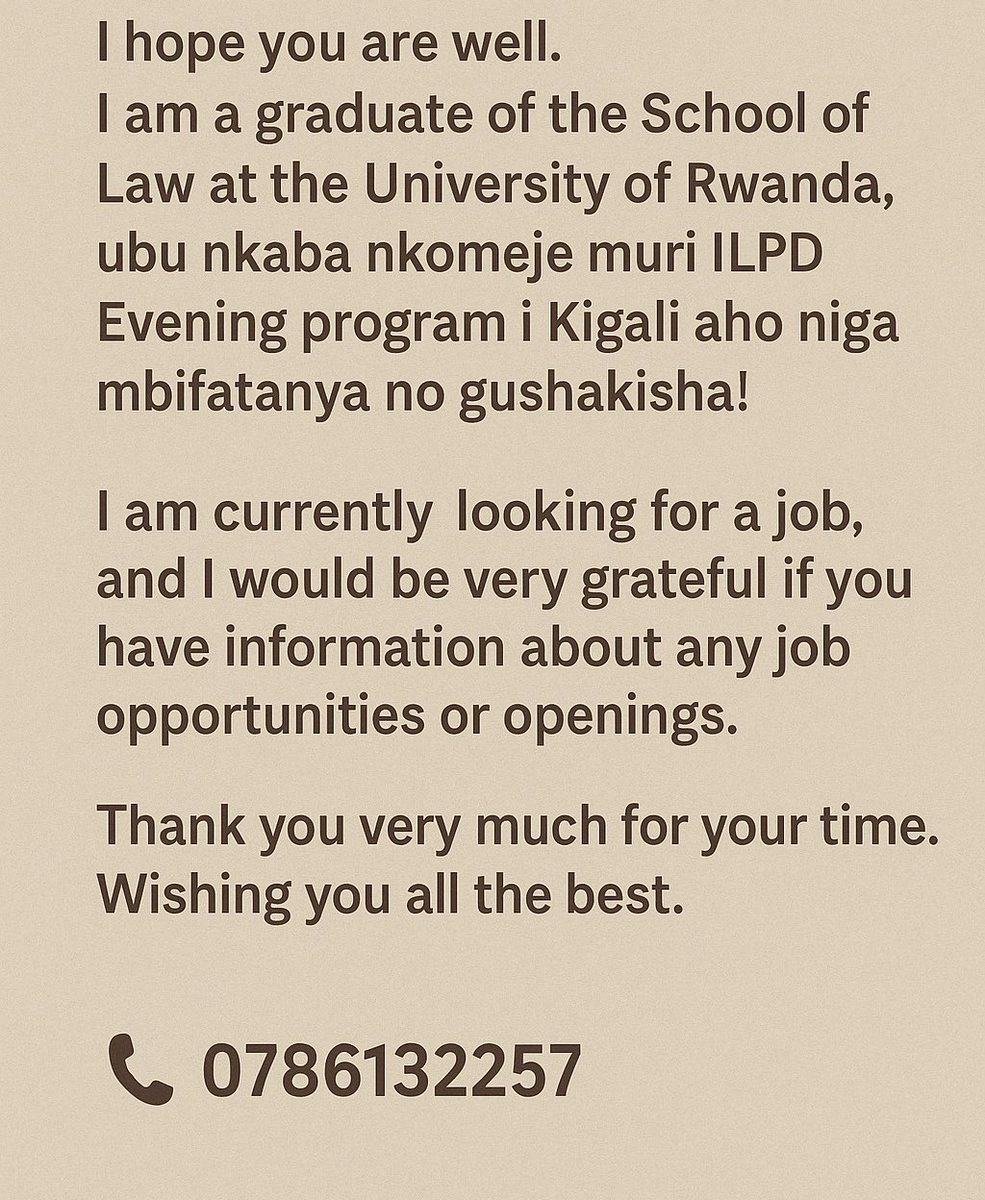 Inkotanyi_Imena's tweet image. 📢 JOB OPPORTUNITY ALERT ━━━━━━━━━━━━━━━━━━━━━━━━━━━━━━

🌟 LOOKING FOR A JOB 🌟