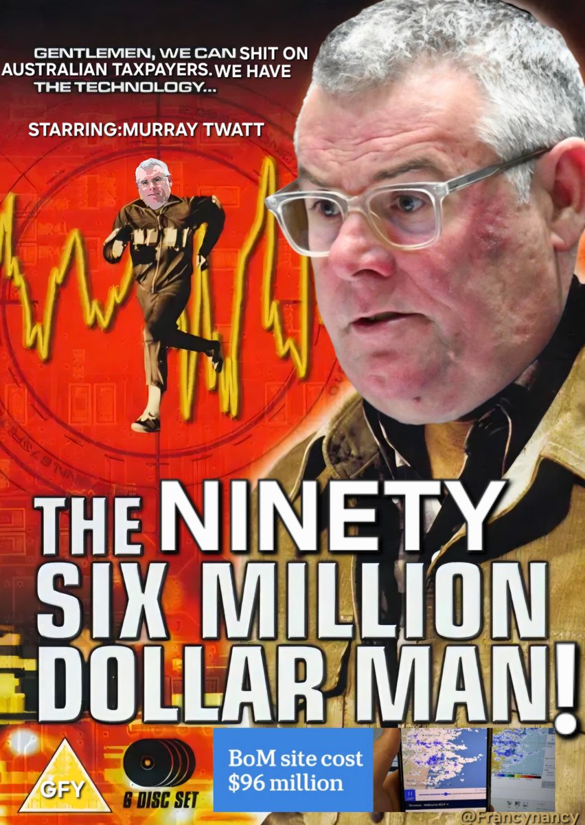 FranMooMoo's tweet image. Murray TWatt is fast becoming known as the $96 million dollar man. Interview after interview he sat there, never correcting the deceptive figures that had been fed to the Australian people about the amount of taxpayers money spent on this BOM website debacle.