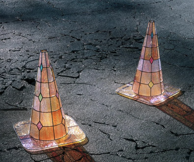 AutismCapital's tweet image. Is it bad that the first thing we think is not traffic cones but VLC Media Player?