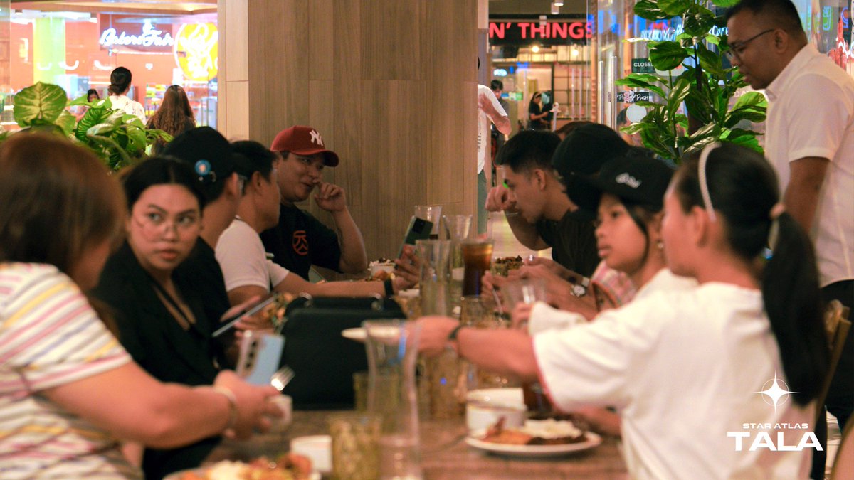 <a href="/staratlas/">Star Atlas</a> Philippines: TALA ✨
A night of good food, great vibes, and unforgettable conversations with the Star Atlas PH fam at <a href="/YGGPlaySummit/">YGG Play Summit</a> 🚀

Grateful to everyone who joined — see you at the next TALA gathering! #WeAreStarAtlas