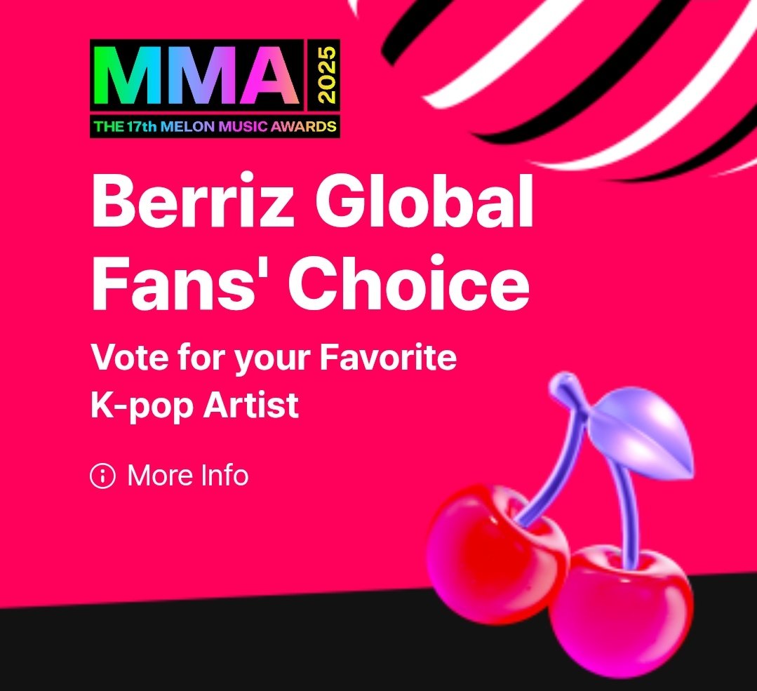 riize_archives's tweet image. 🗳  MMA 2025 GLOBAL VOTE

Berriz Global Fans&apos; Choice Vote has started
🗓 Nov 25 ~ Dec 14

Vote RIIZE on Berriz app now!
📌 link.berriz.in/web/main/mma20…

iOS: apps.apple.com/kr/app/berriz/…
Android: play.google.com/store/apps/det…