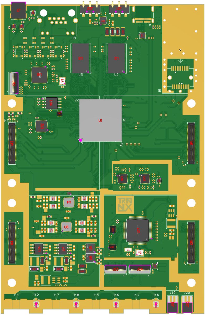 RaymingTech's tweet image. An open-source, modular SDR platform designed for engineers working at the hardware layer.
What makes it different:

Zynq SoC core (FPGA + ARM processing)
Supports up to 10 RF modules in a flexible architecture
High-speed digital interfaces throughout the design
Fully open-source…