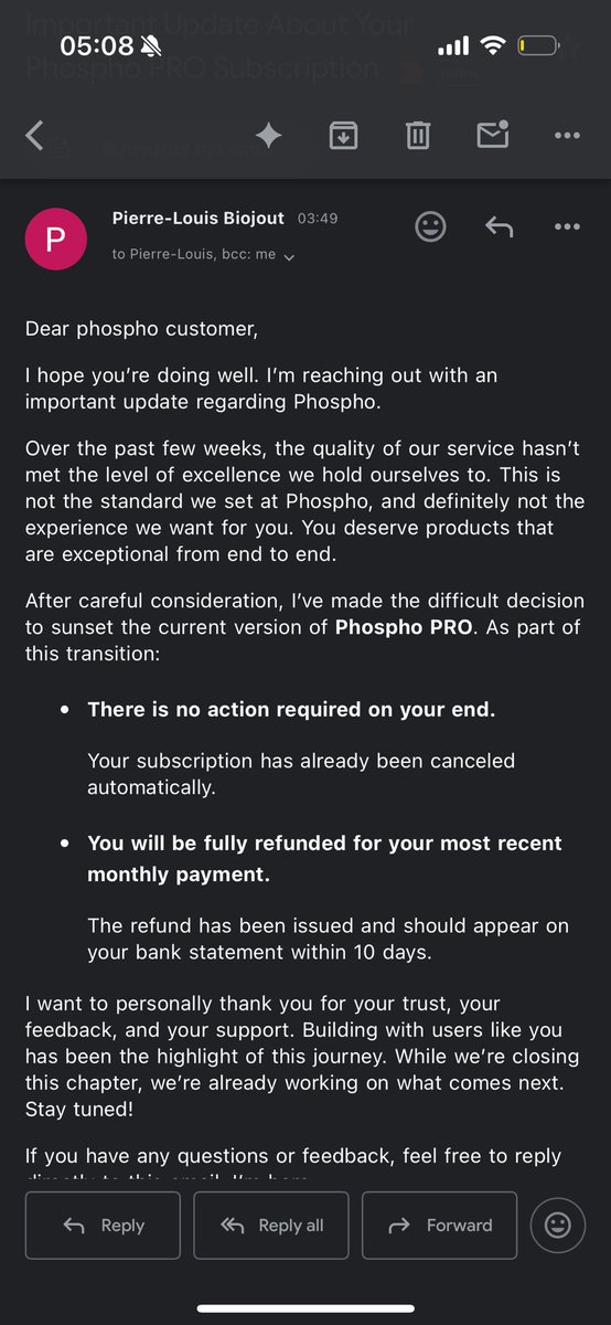 I appreciate when companies actually hold themselves accountable. 👏 👏 

Thank you <a href="/phospho_ai/">phospho 🧪</a>