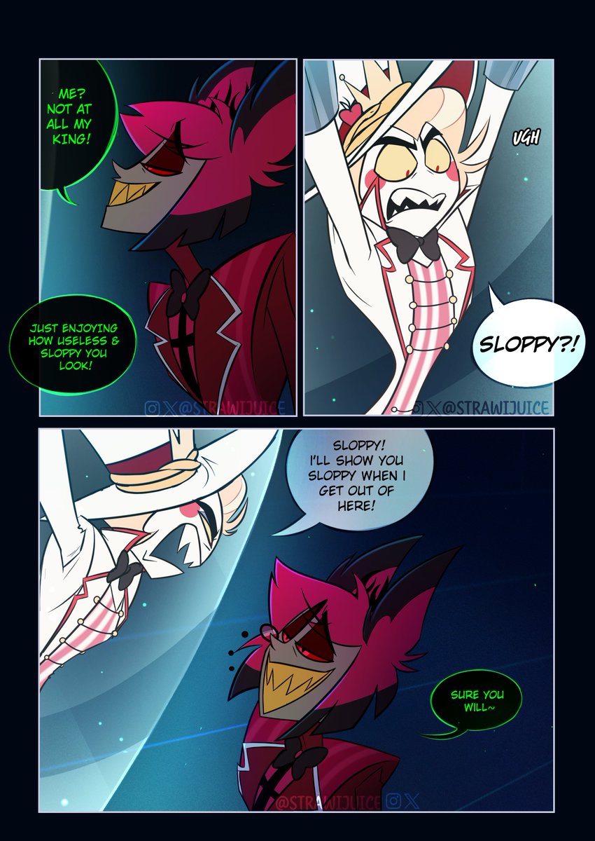 Sloppy?! Comic Pages 1-2/6!🫣
Next pages will be in the other account~🥝
#radioapple #appleradio #HazbinHotel #HazbinHotelFanart
