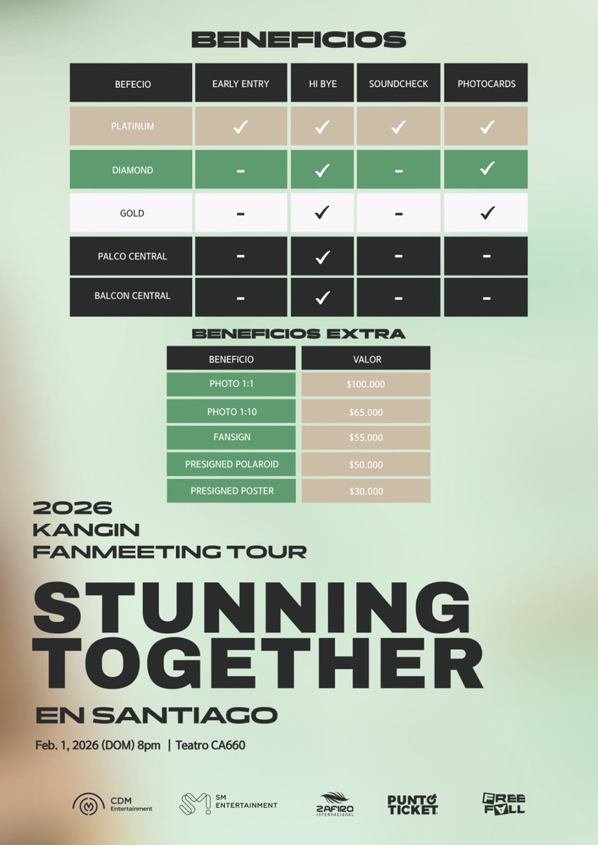 SujuWCHile's tweet image. Ya está la información sobre la venida de #Kangin a Chile 
Esperamos porder llenar el teatro y que sienta nuestro amor 💙
Venta de entradas este viernes 28 de noviembre a las 13:00 hrs por Punto Ticket.
Nos vemos en la fila virtual.