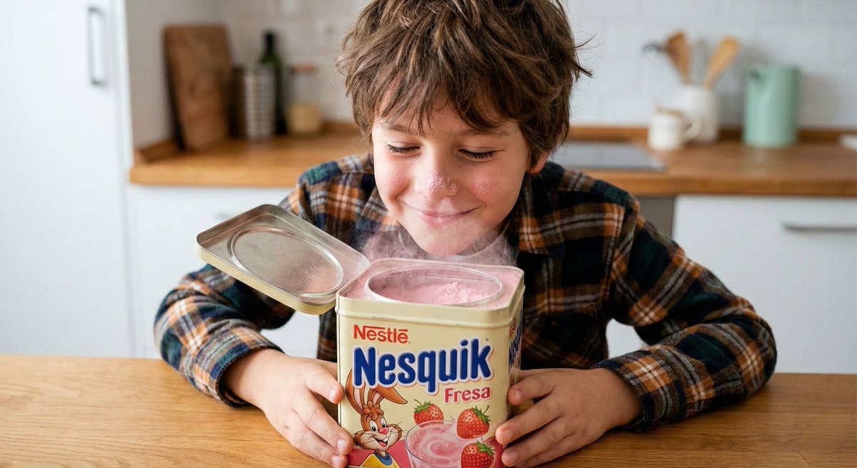 Lo primero que hacía de niño, también con el cerelac, Toddy y demás.