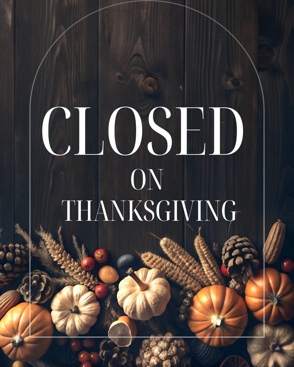 We’ll be closed on Thanksgiving Day #thanksgiving #sanjuanoaks #californiagolf