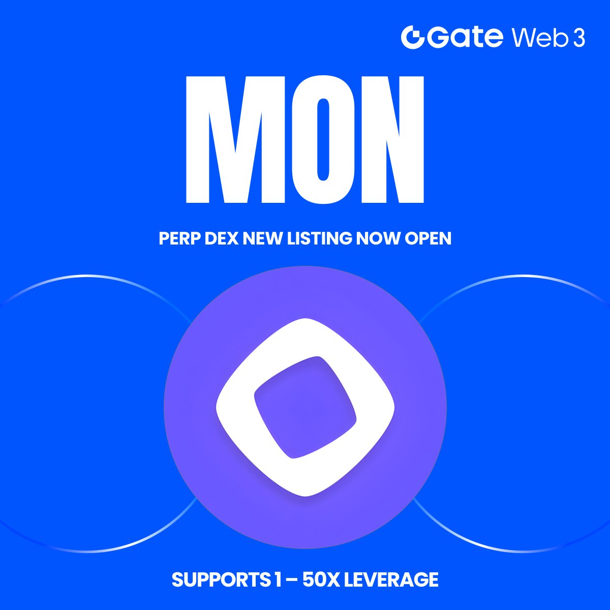 GatePerpDEX's tweet image. Gate Perp DEX New Listing: $MON @monad 

🔹 Trading Pair: $MON / $USDT
🔹  Perp DEX Trading is Now Open
🔹 Supports 1 – 50x Leverage

Trade: web3.gate.com/perps?settle=U…
More details: gate.com/article/48364