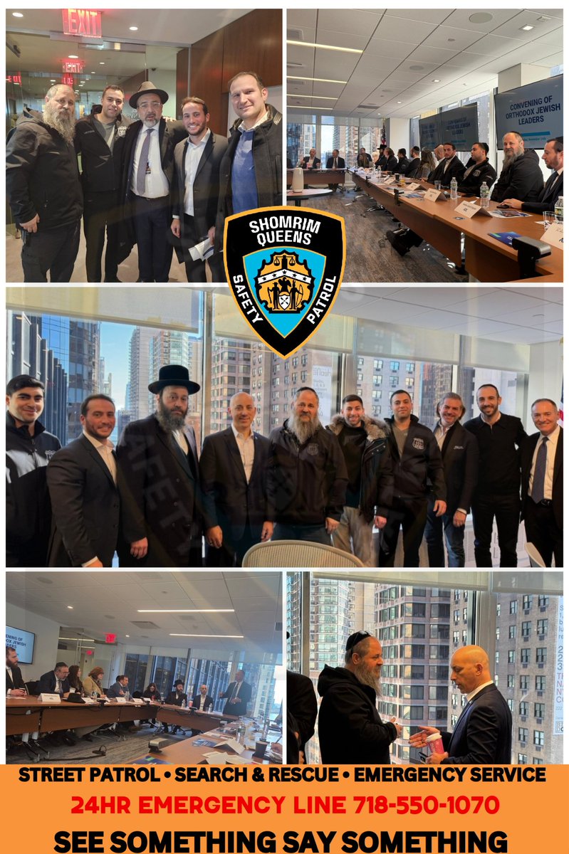Queens Shomrim participated in a meeting today hosted by the ADL, addressing the rising challenges of antisemitism and the importance of a coordinated community response. We appreciated the opportunity to engage in meaningful discussion, share perspectives, and strengthen