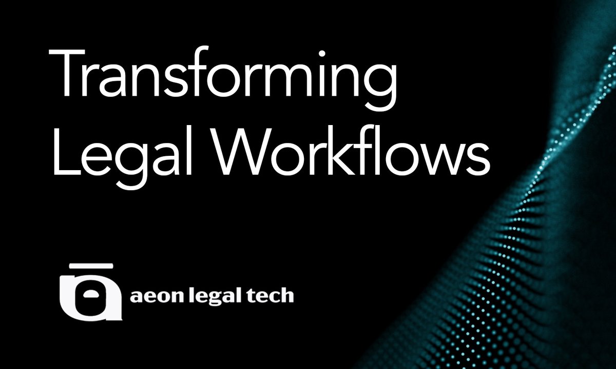 AeonLegalTech's tweet photo. Is your law firm ready to lead the technology revolution or risk being left behind?  Discover how technology can transform your legal practice. 

Read the full article now - https://t.co/Ft7vYpYySN https://t.co/nv80WySSk2