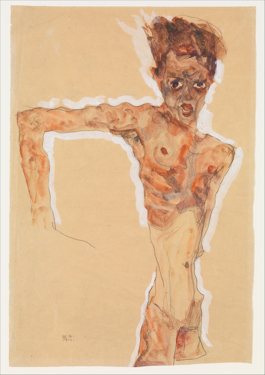 Self-Portrait, 1911 #artbots #schiele