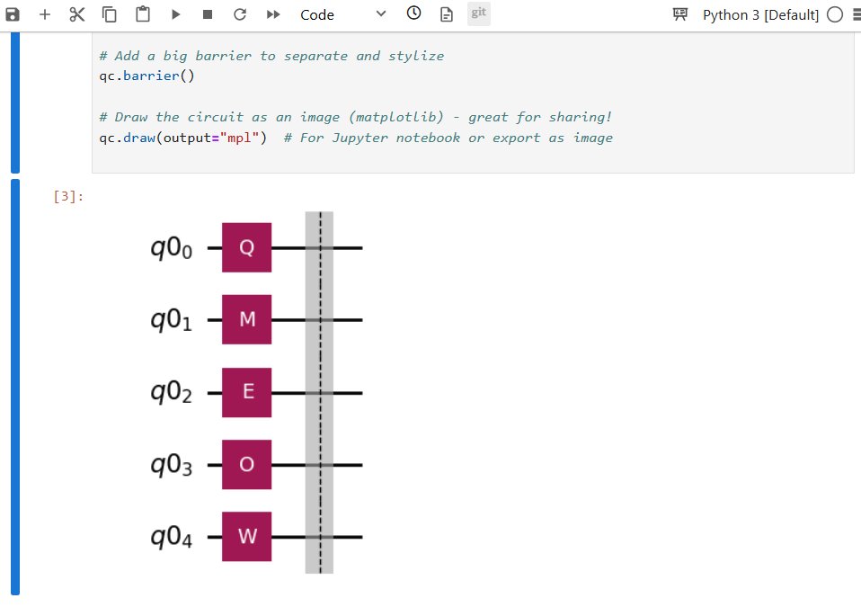 quantummeowMEME's tweet image. Used Qiskit to build a quantum circuit to spell out

$QMEOW

pump.fun/coin/4xYrnBTdA…