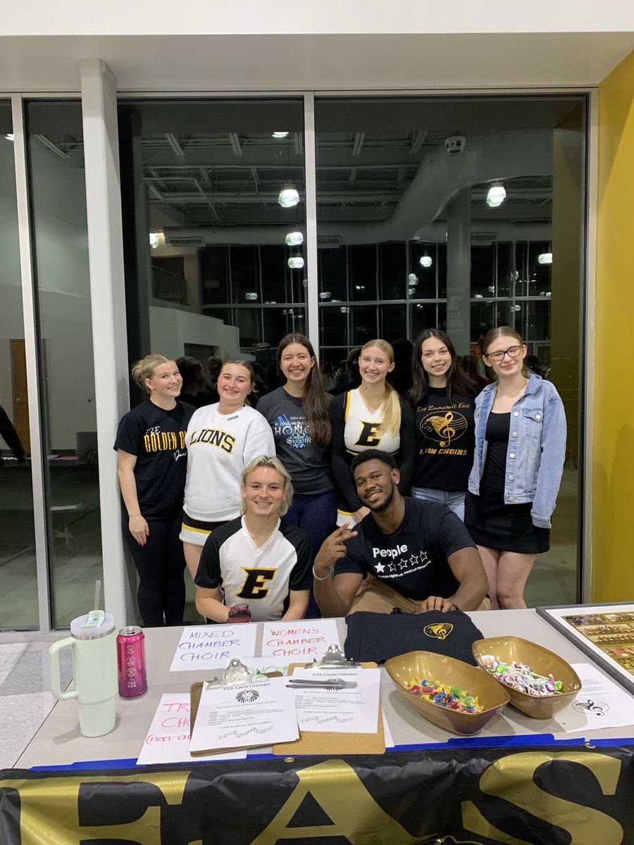 Some of our amazing Lion Choir students representing at Community Night!🎶#lionchoirpride