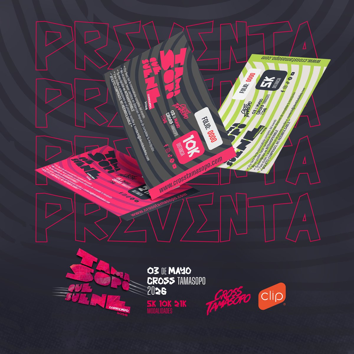 📷 ¡YA ES OFICIAL! Preventa Cross Tamasopo 2026 Abierta Online.

¡El momento ha llegado! La preventa para la edición más esperada, Cross Tamasopo 2026 ¡Que Suene!

id-atleta.com/cross-tamasopo…