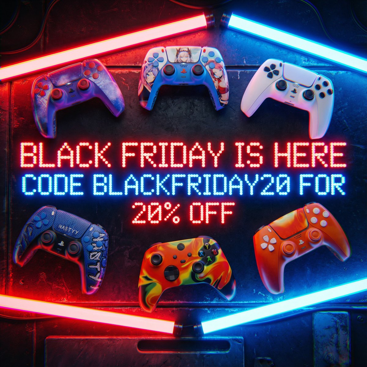 CinchGaming's tweet image. Cinch Black Friday is here! Save 20% for a limited time. 

#arcraiders #customcontroller