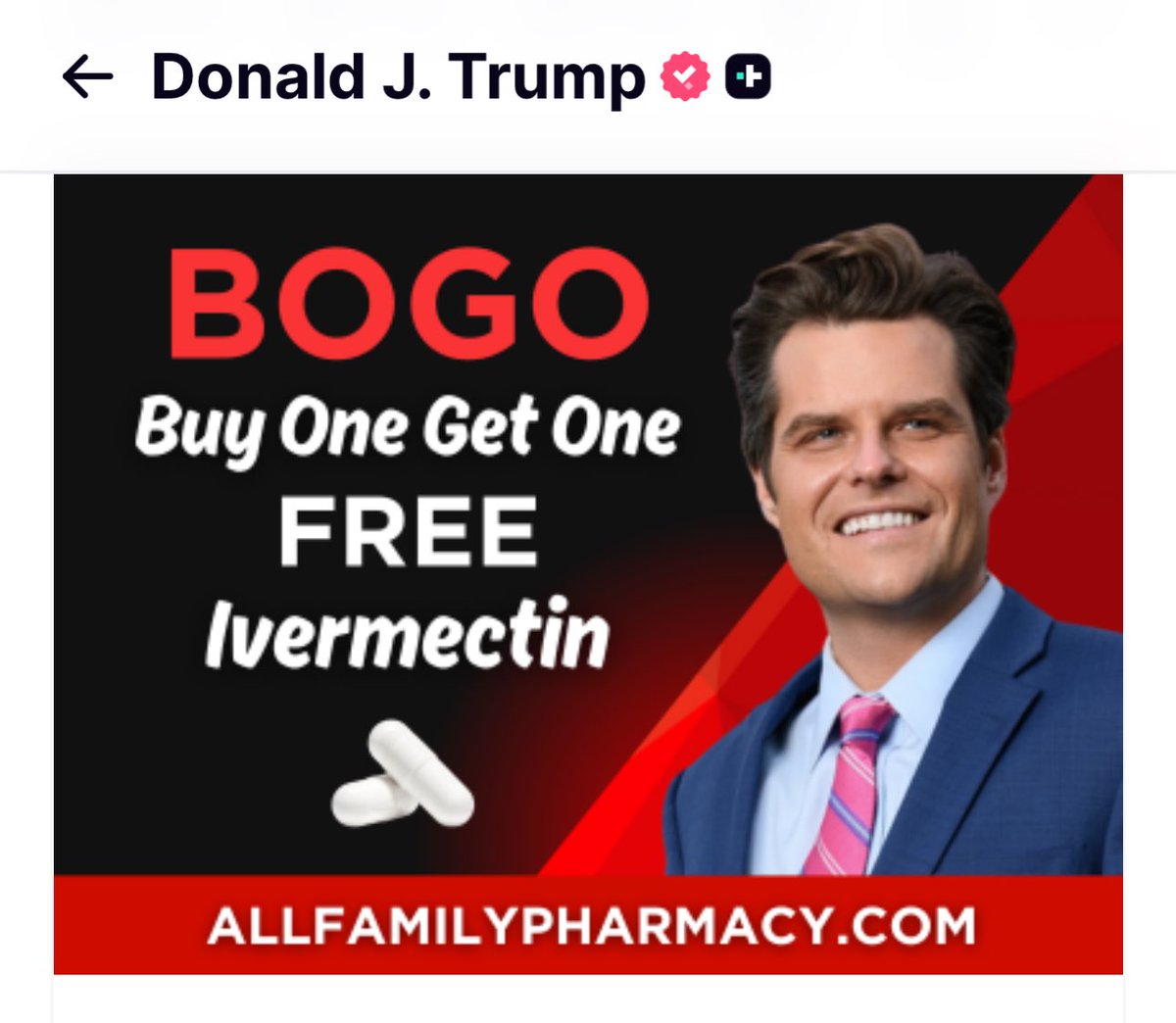 Don’t take any pills from this man