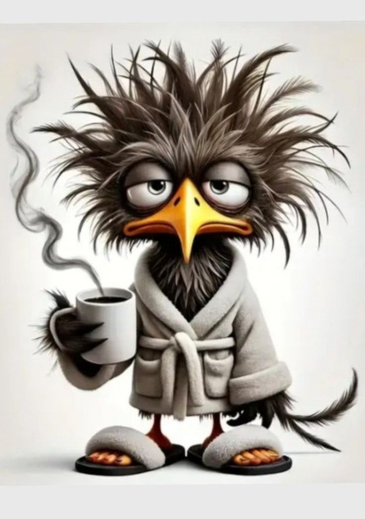 Guten Morgen ihr Lieben😊

Ich würde eine Zombieapokalypse problemlos überleben🤔
So wie ich morgens aufstehe, halten die mich für ihren Anführer😵‍💫

Kaffee steht bereit☕️☕️☕️
Kommt gut durch den Dienstag und passt auf euch auf😇😇😇
Fühlt euch geknuddelt vom kleinen🐣