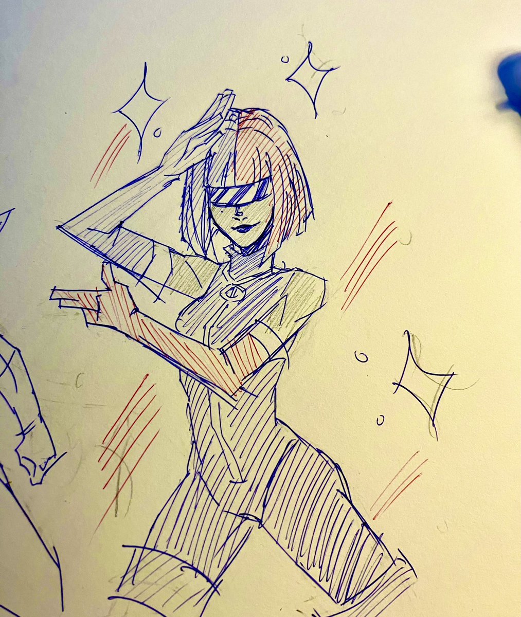 synthy_guy's tweet image. messed around with pens for a little bit 
#dispatch #sketches