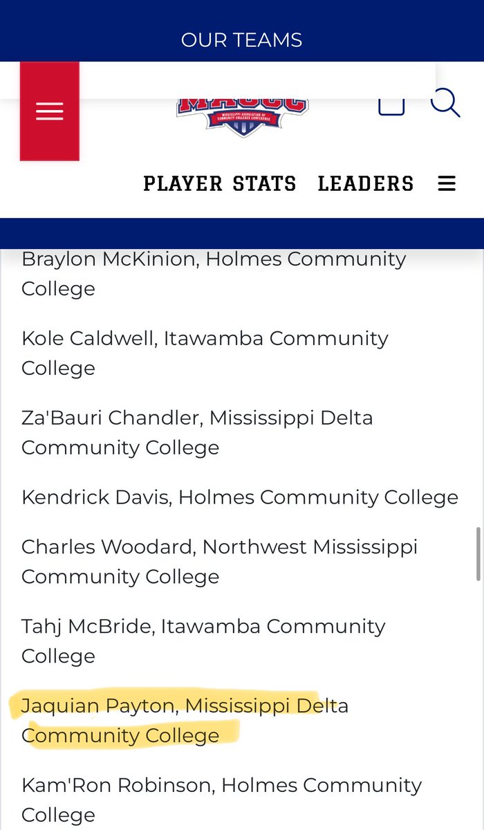 #AGTG 🙏🏾 Blessed to be recognized as one of best players in MS JUCO!!