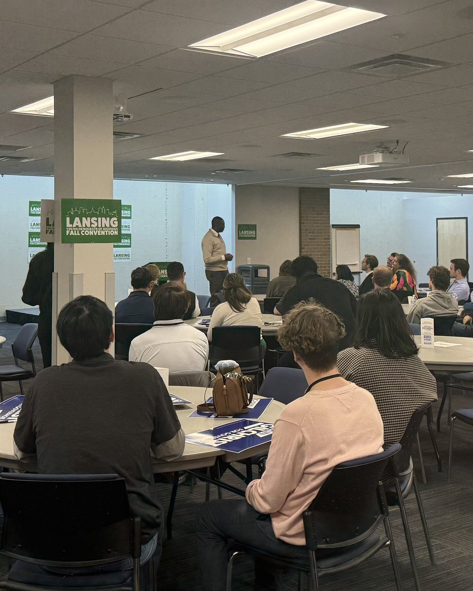 Honored to chair the <a href="/YoungDemsMI/">Young Democrats of Michigan</a> 2025 Fall Convention this weekend!