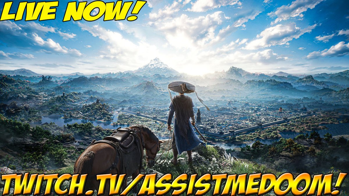 LIVE NOW!!! You like Character Action Games? Beautiful Open World RPGS? Of course you do! Gonna be checking Where Winds Meet Tonight to show off this FREE to play game now on PS5 and PC! #Sponsored twitch.tv/assistmedoom