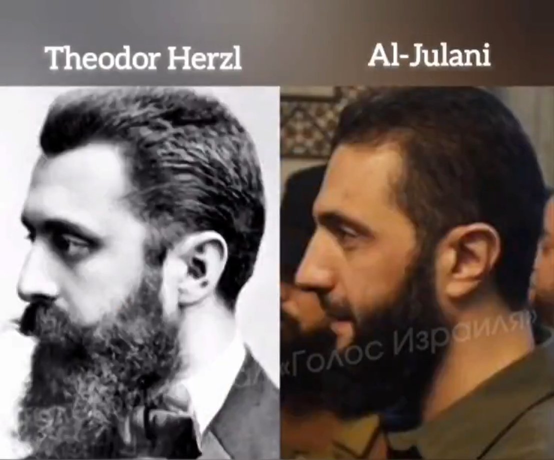 VerminusM's tweet image. The purpose of European anti-Jewish caricatures is to paint Jews as Middle Eastern. The purpose of Arab anti-Jewish caricatures is to paint Jews as European. The two combine hilariously in Shia propaganda attacking Syria&apos;s president for looking like Israel&apos;s founder...