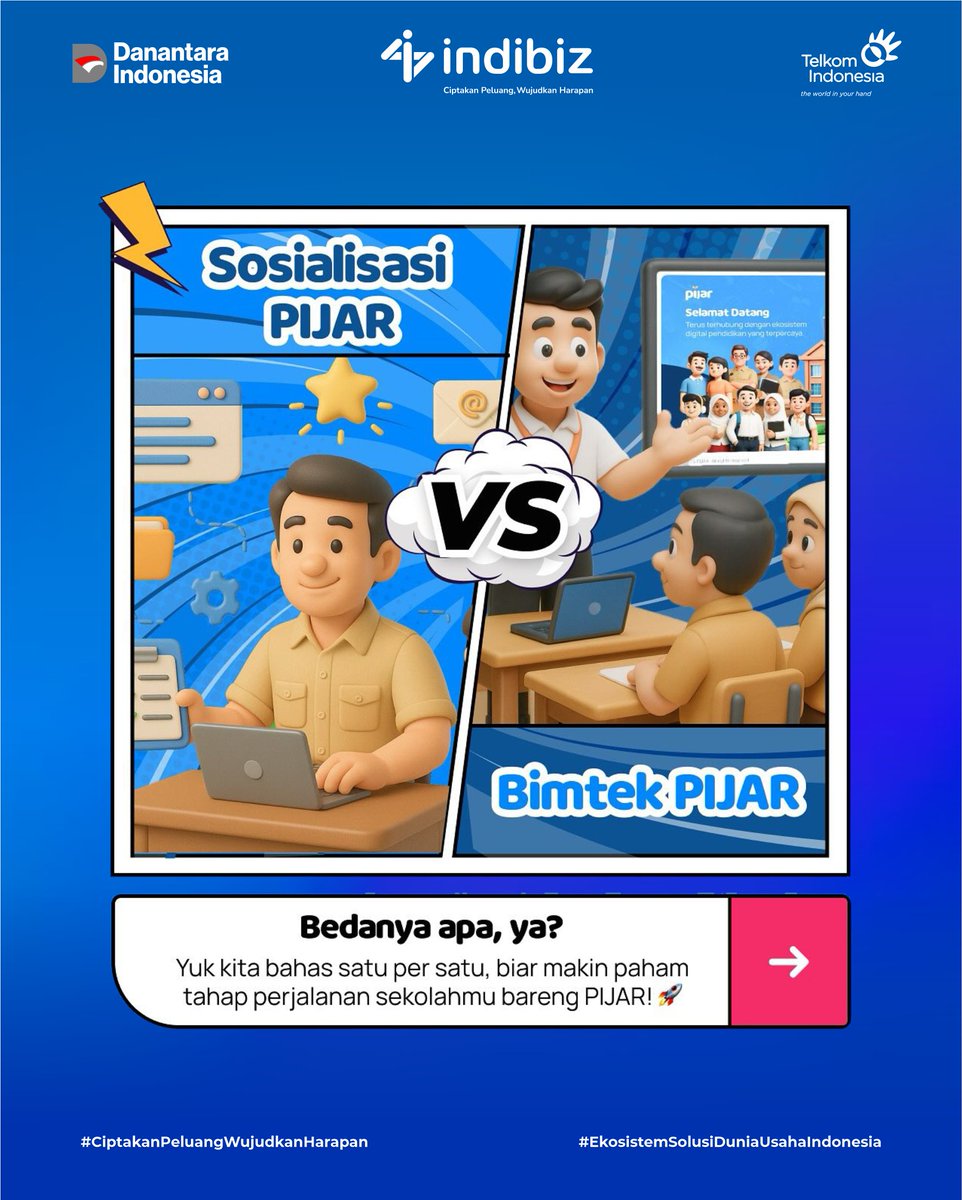 Indibiz_jtdiy's tweet image. Setiap sekolah punya tahapannya sendiri menuju digitalisasi✨

Pijar Sekolah selalu hadir memberikan pendampingan eksklusif di setiap tahap perjalanan digitalisasi sekolahmu.

Info lengkap di indibiz.co.id/flash/promo atau hubungi 08112680147

#Indibiz #Indibizjtd #PijarSekolah