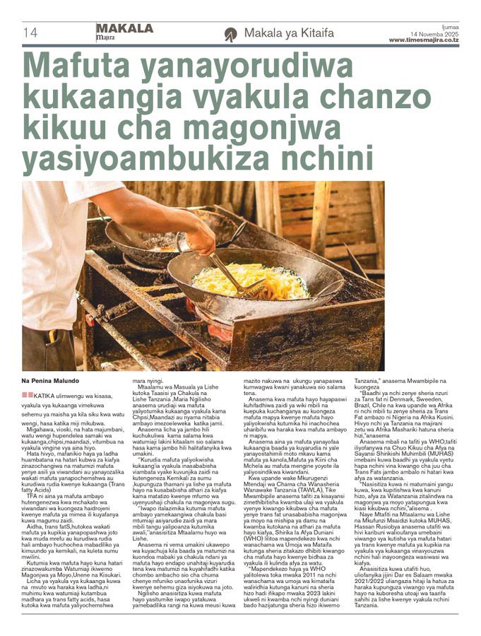 GjAssenga's tweet photo. Team chips soma hiyooo.! Asanteni @TawlaTZ kwa elimu ya #transfats https://t.co/QEb8eEdPwS