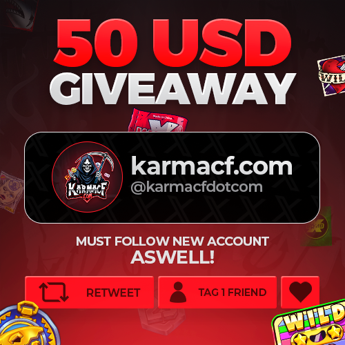🎉UPDATED REWARDS ON KARMACF.COM🎉

We have a $50 giveaway for you guys!

💰1 Winner of $ 50💰

💸All you have to do to enter is:

🪙Follow ---> <a href="/karmacfdotcom/">karmacf.com</a> 
🪙Retweet
🪙Tag 1 friend!

🔗We have brand new store rewards, challenges, and vip rewards all available on