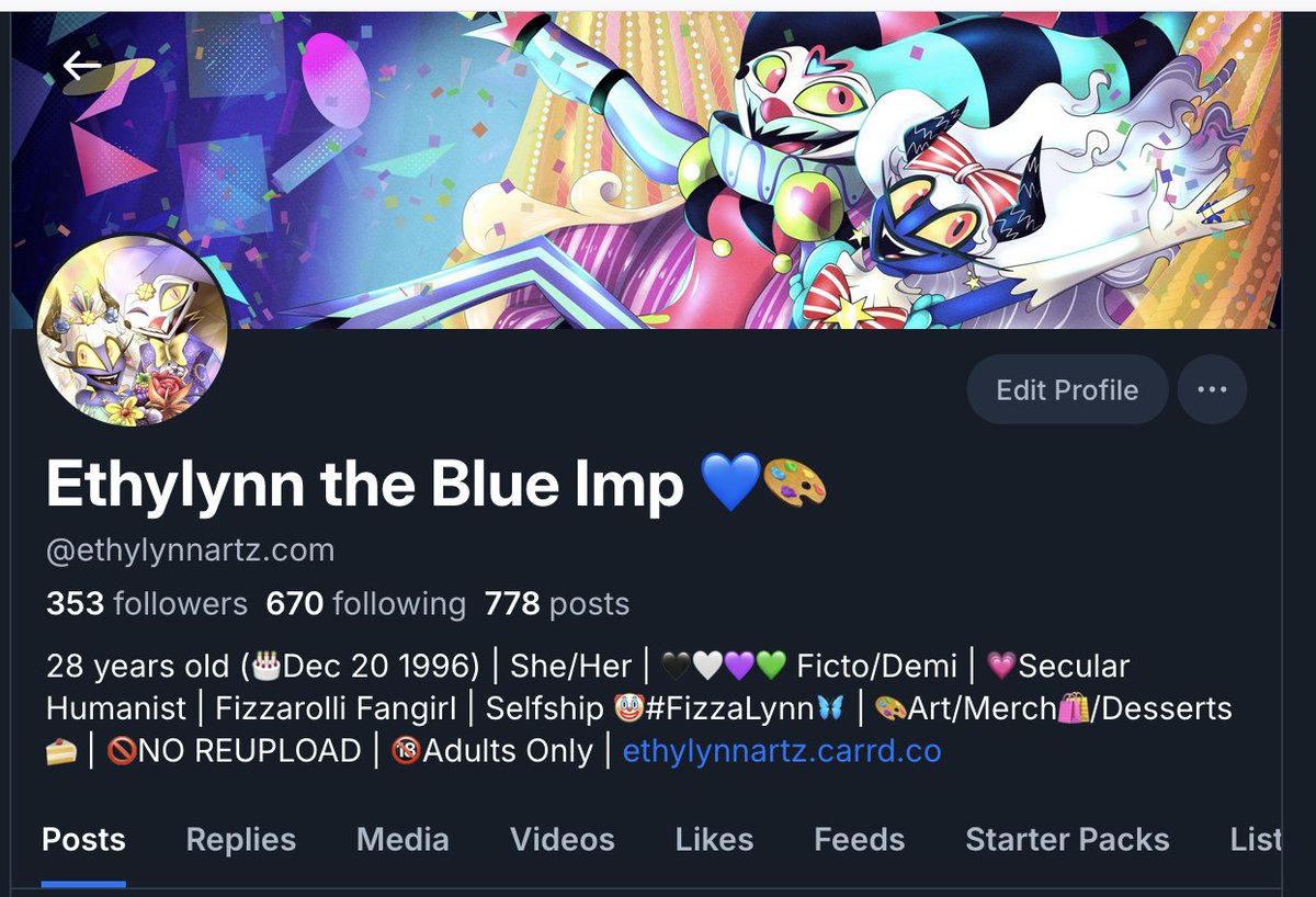 Ethylynn the Blue Imp 💙🎨 tweet media