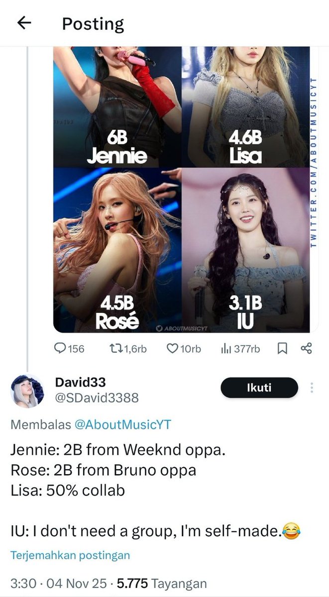 Jenniestanielov's tweet image. Funny how this person the one who&apos;s hating on Jennie and blackpink but try to play victims.. stop using Jennie for free promo please