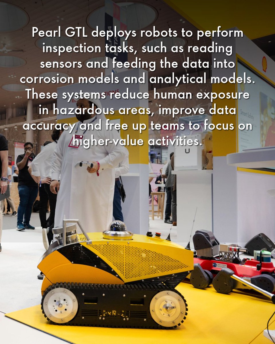 Shell_Qatar's tweet image. يوظف مصنع اللؤلؤة الروبوتات لأداء مهام الفحص، بما في ذلك تشغيل أجهزة الاستشعار وإدخال البيانات في نماذج التآكل والتحليل. تساعد هذه الأنظمة في تقليل تعرض البشر للمناطق الخطرة، وتحسين دقة البيانات، وتمكين الفرق من التركيز على مهام ذات قيمة أعلى.
مصنع اللؤلؤة – عضو في شبكة المنارات…