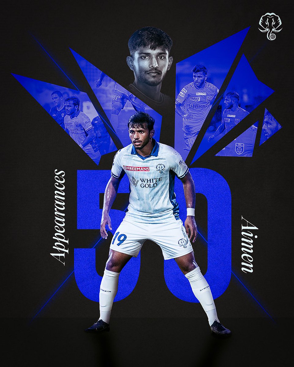 KeralaBlasters's tweet image. Aimen: 5️⃣0️⃣ strong 💪🏻 

A journey shaped inside #TheBlasters 🐘💛

#KeralaBlasters #KBFC #YennumYellow