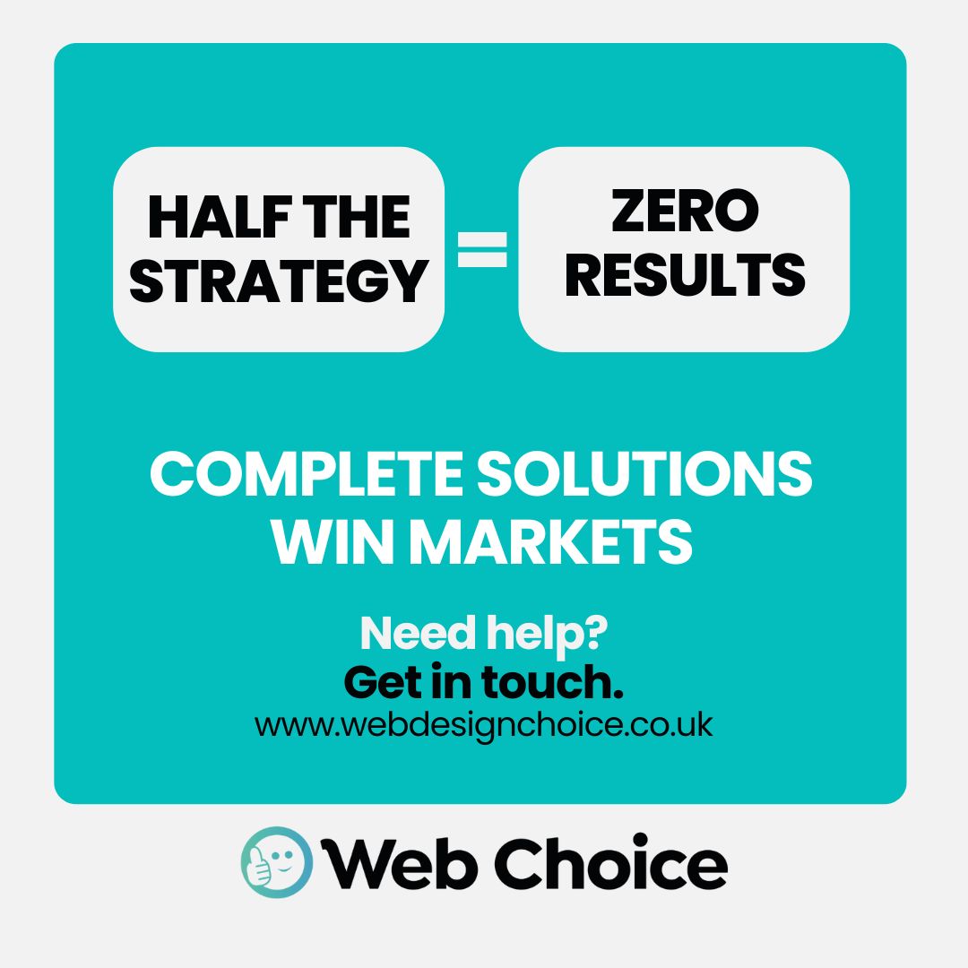 webchoiceuk's tweet image. What good is a perfect platform nobody finds? What use is top search ranking if your infrastructure cannot convert?

Web Choice provides the complete equation. Superior platforms. Dominant marketing. Seamless execution.

Get in touch
zurl.co/dmJvr 

#DigitalMarketing