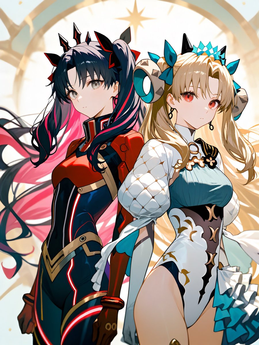 decoteko_alter's tweet photo. Two Space Goddesses
#SpaceIshtar #SpaceEreshkigal https://t.co/yAbXE5BJye
