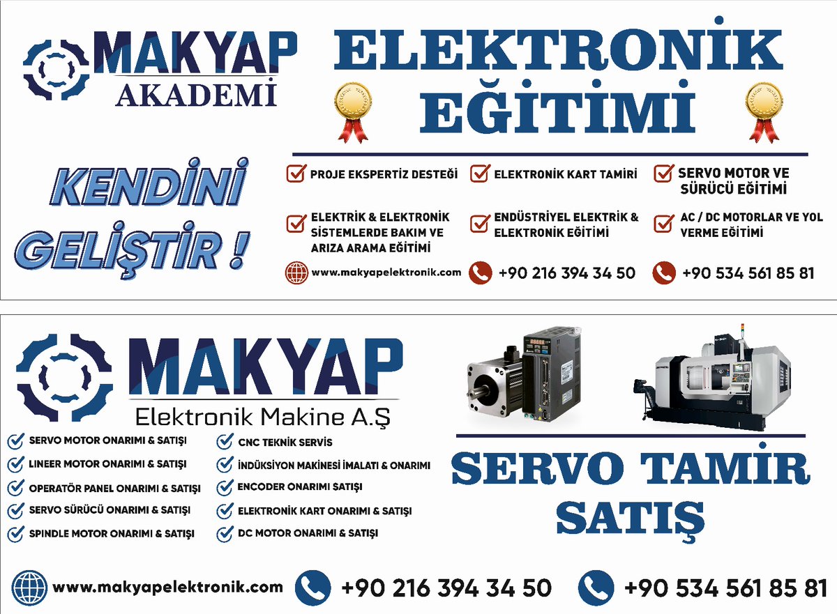 makyaptr's tweet image. EĞİTİM - TAMİR - SATIŞ 

Ayrıntılı bilgi için
makyapelektronik.com
0(216) 394 34 50 / 0534 561 85 81

#Eğitim #Tamir #Satış #Onarım #Satış #Bakım #TeknikServis #Marketing #Sale #Second