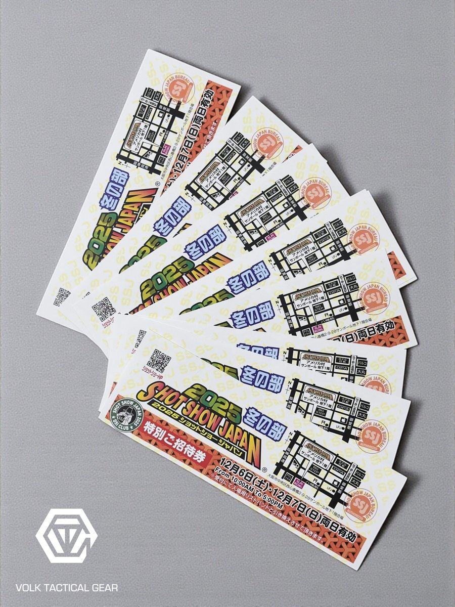 VTG1975's tweet image. 来月開催のショットショーチケット🎫(両日有効)をご希望の方で、VTG WEB SHOPをご利用の際はご注文時のメモ蘭に『 チケット希望 』と記載ください。

先着順で同封させて頂きます🎫

※お一人様1枚までとなりますので予めご了承ください。

SHOPはこちら▷ shop.vtg.jp

#shotshow #SSJ