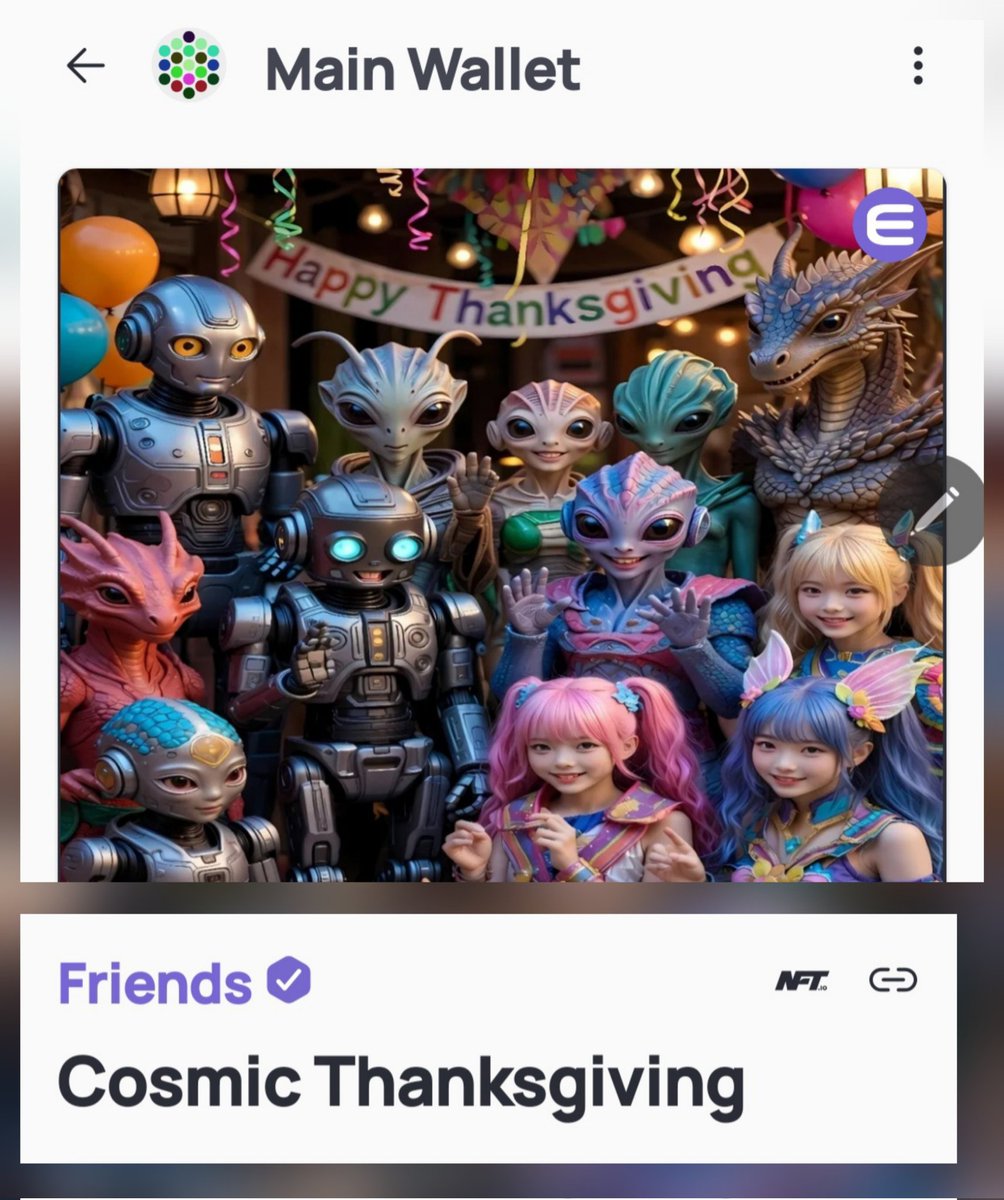 #Friends 💜"Cosmic Thanksgiving" ☄️✨️✨️🎆🎇 Creator <a href="/Alfo_nel/">DragonsArt.ENJ</a> #NFTCommunity #NFTGiveaway 72hrs ✌️🤩😁
⏰️❤️&amp;RT
⏰️Follow <a href="/Alfo_nel/">DragonsArt.ENJ</a> <a href="/enjin/">Enjin</a> 
⏰️Tagg 3 frenz
⏰️Comment Enjin matrixchain address
#Enjin #EnjinNFT #nftart #NFTio #NFTs #NFT #NFTGiveaways  #EnjinisKing