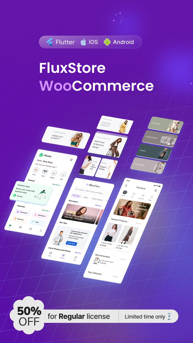 InspireUI's tweet image. Create Native iOS &amp;amp; Android Apps for your ListingPro, Listeo, MyListing website for just $39 💥 Save 50%
1.envato.market/7qoVO

✅ Full Flutter source code
✅ Free lifetime upgrades

Convert your #WooCommerce and other websites to Native apps codecanyon.net/search/fluxsto…

#webtoapp