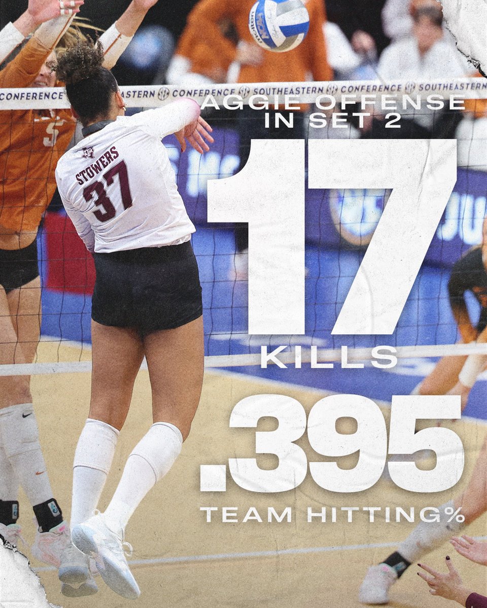 AggieVolleyball's tweet image. How about that Aggie offense in set 2 👀

#GigEm // #AggieVB
