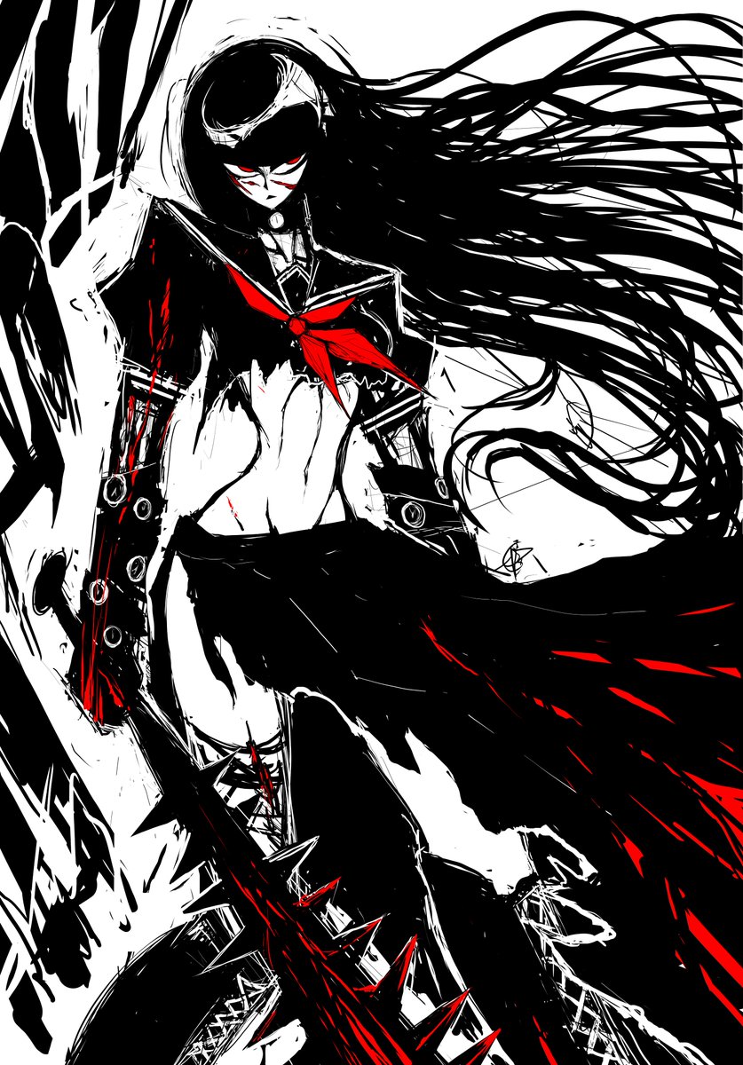 Goathirteen's tweet image. Jessabell / Sukeban Outfit designed by @SketchMeNot