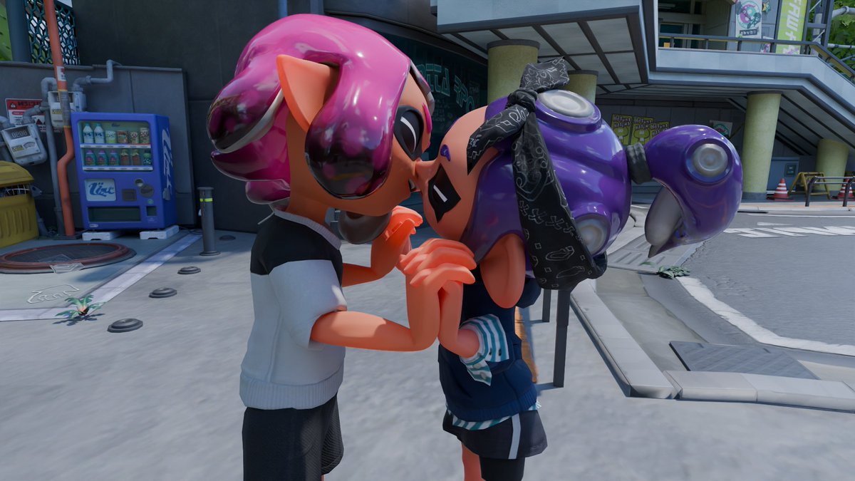 MayuBamBow4K's tweet image. 🩷💜 OCS of @JyojiriiinComms 
#Splatoon #Blender #Blender3d #splatoonart